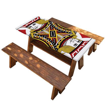 Jack Of Diamonds Playing Card Print Picnic Table Cover