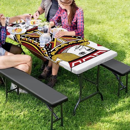 Jack Of Diamonds Playing Card Print Picnic Table Cover