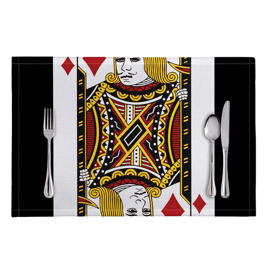 Jack Of Diamonds Playing Card Print Placemat