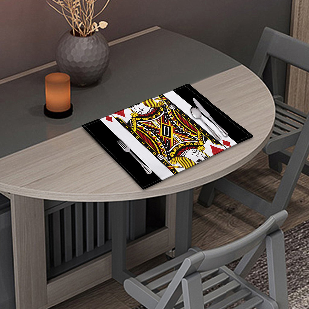 Jack Of Diamonds Playing Card Print Placemat