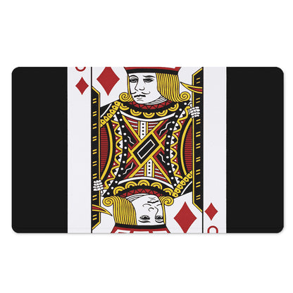 Jack Of Diamonds Playing Card Print Polyester Doormat