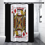 Jack Of Diamonds Playing Card Print Premium Shower Curtain
