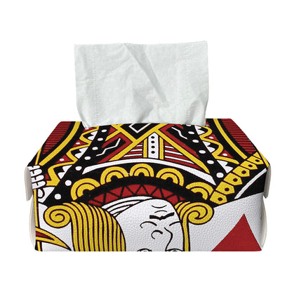 Jack Of Diamonds Playing Card Print Rectangle Tissue Box Cover