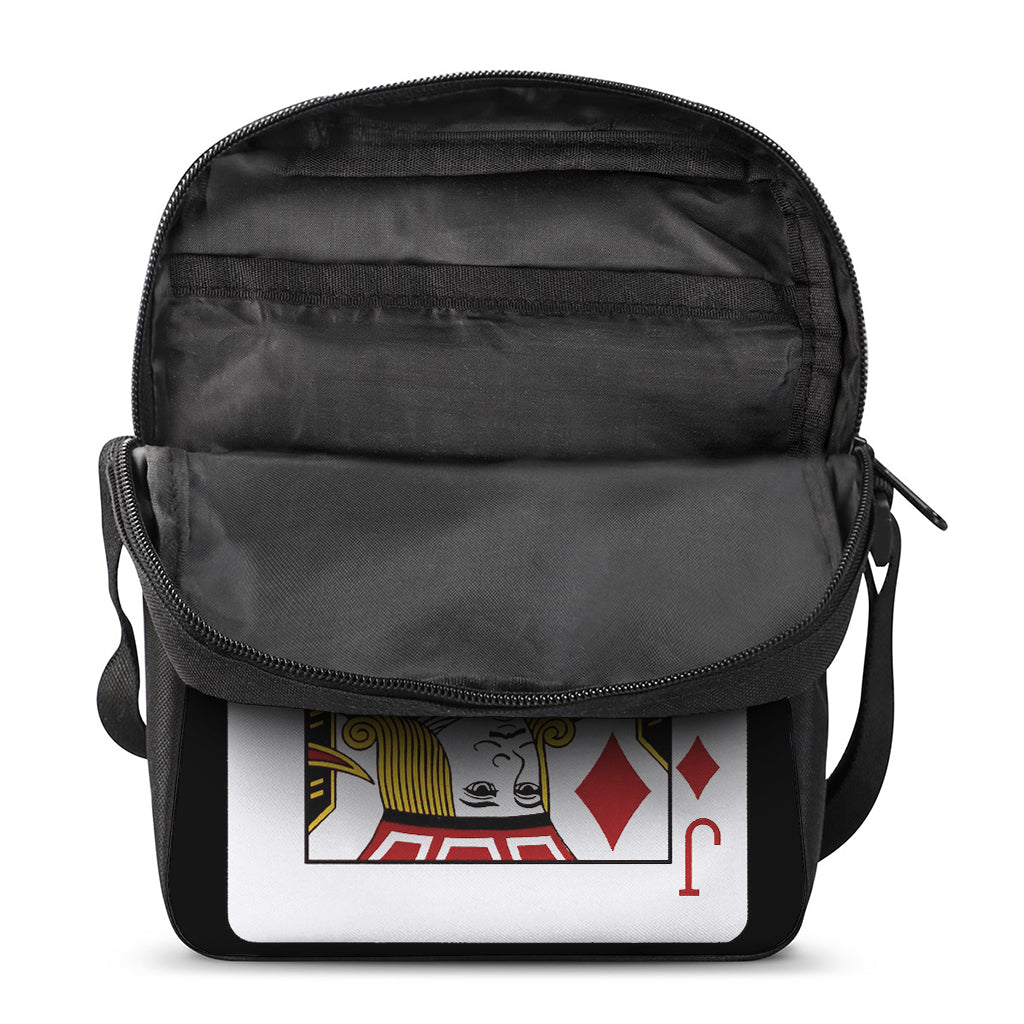 Jack Of Diamonds Playing Card Print Rectangular Crossbody Bag
