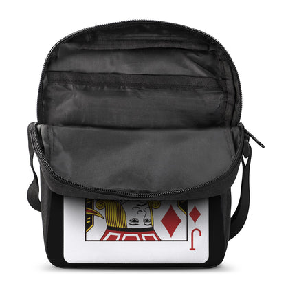 Jack Of Diamonds Playing Card Print Rectangular Crossbody Bag