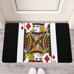 Jack Of Diamonds Playing Card Print Rubber Doormat