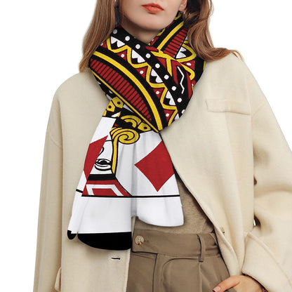 Jack Of Diamonds Playing Card Print Scarf