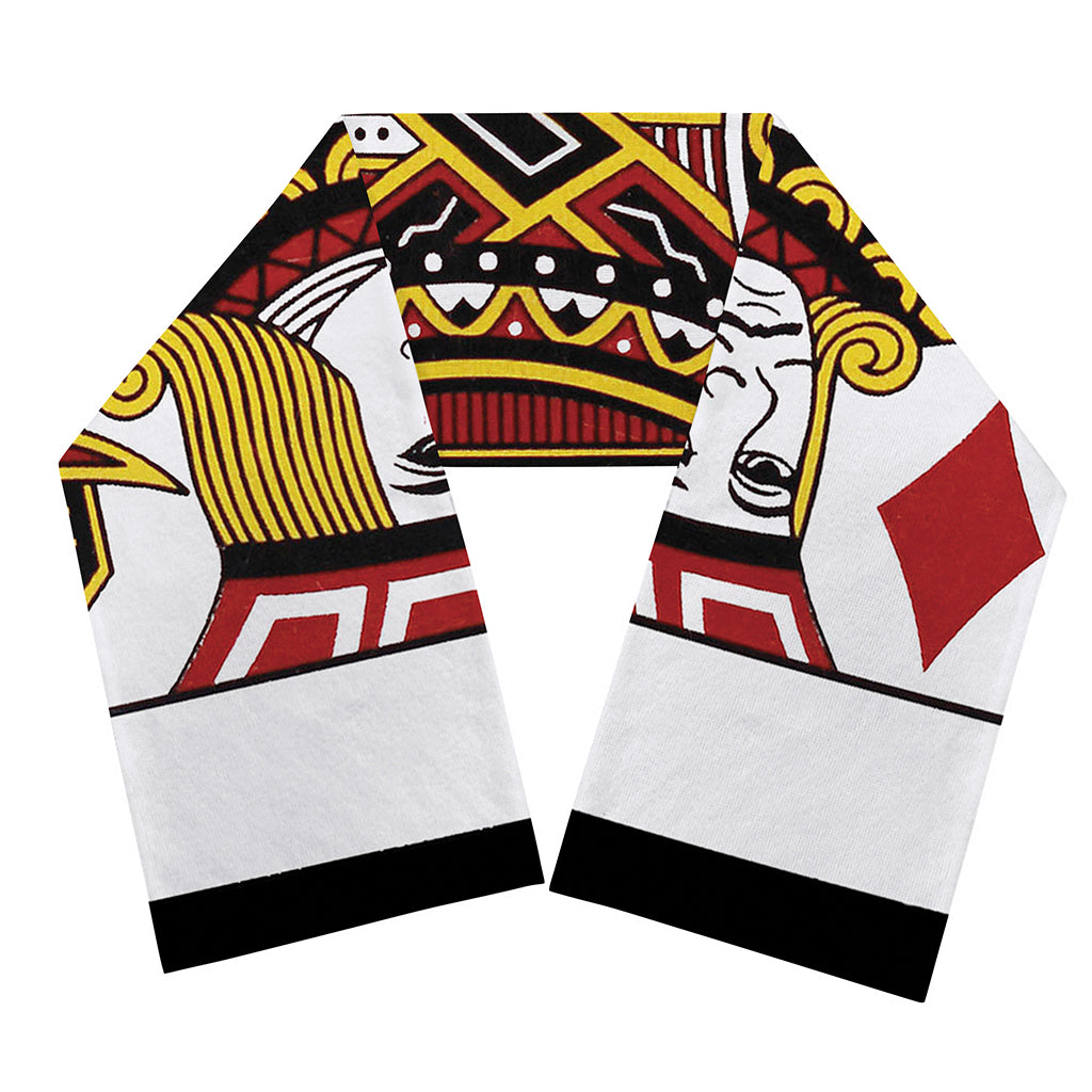 Jack Of Diamonds Playing Card Print Scarf