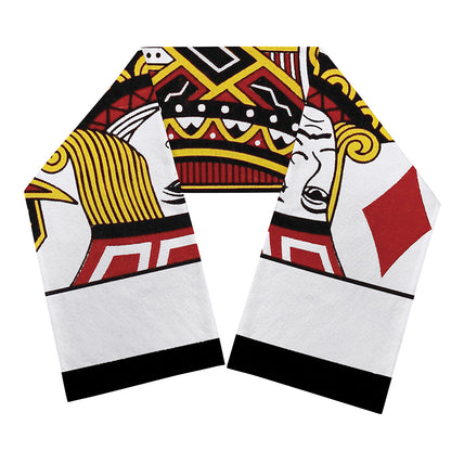 Jack Of Diamonds Playing Card Print Scarf