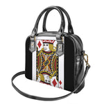 Jack Of Diamonds Playing Card Print Shoulder Handbag