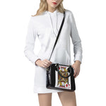 Jack Of Diamonds Playing Card Print Shoulder Handbag