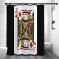 Jack Of Diamonds Playing Card Print Shower Curtain