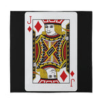 Jack Of Diamonds Playing Card Print Silk Bandana