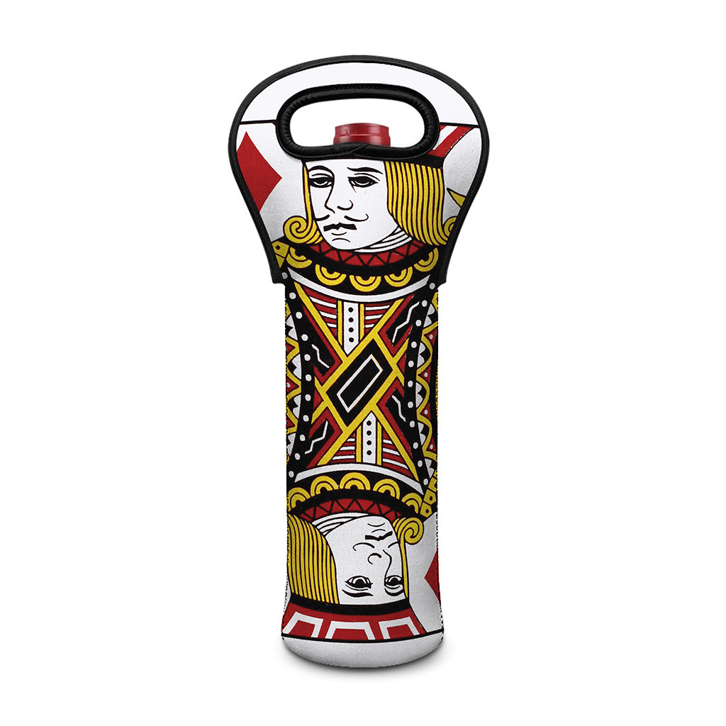 Jack Of Diamonds Playing Card Print Single Neoprene Wine Tote