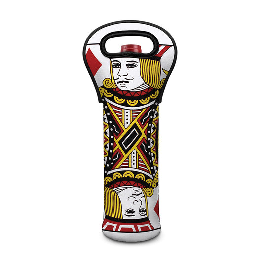 Jack Of Diamonds Playing Card Print Single Neoprene Wine Tote