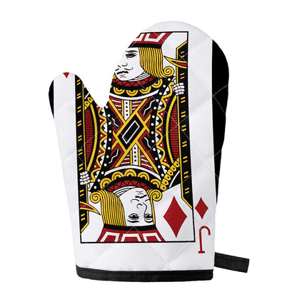 Jack Of Diamonds Playing Card Print Single Oven Mitt