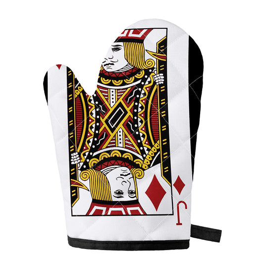 Jack Of Diamonds Playing Card Print Single Oven Mitt