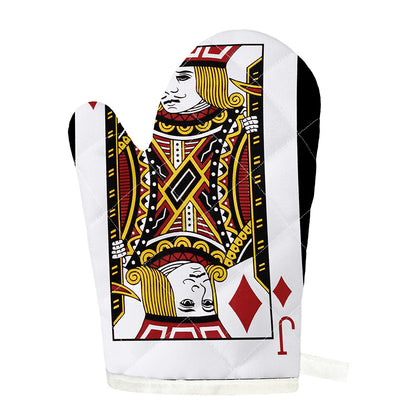 Jack Of Diamonds Playing Card Print Single Oven Mitt