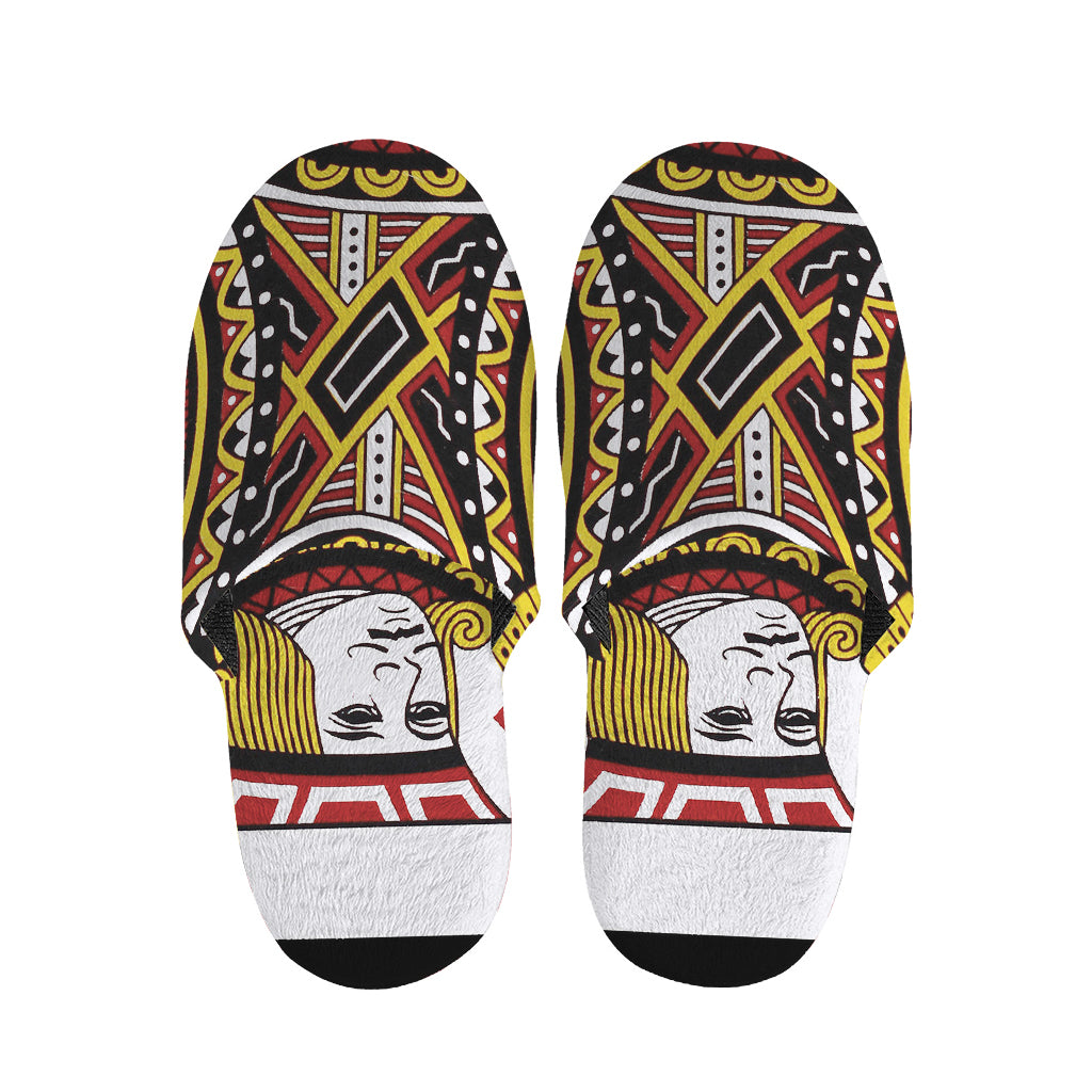 Jack Of Diamonds Playing Card Print Slippers