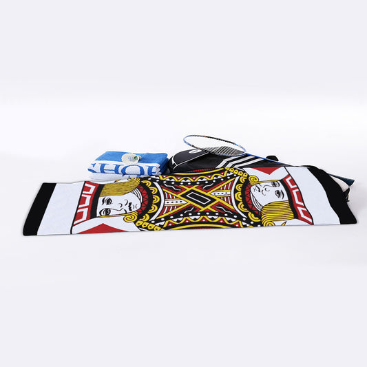 Jack Of Diamonds Playing Card Print Sports Towel