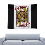 Jack Of Diamonds Playing Card Print Tapestry