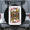 Jack Of Diamonds Playing Card Print Tire Cover With Camera Hole