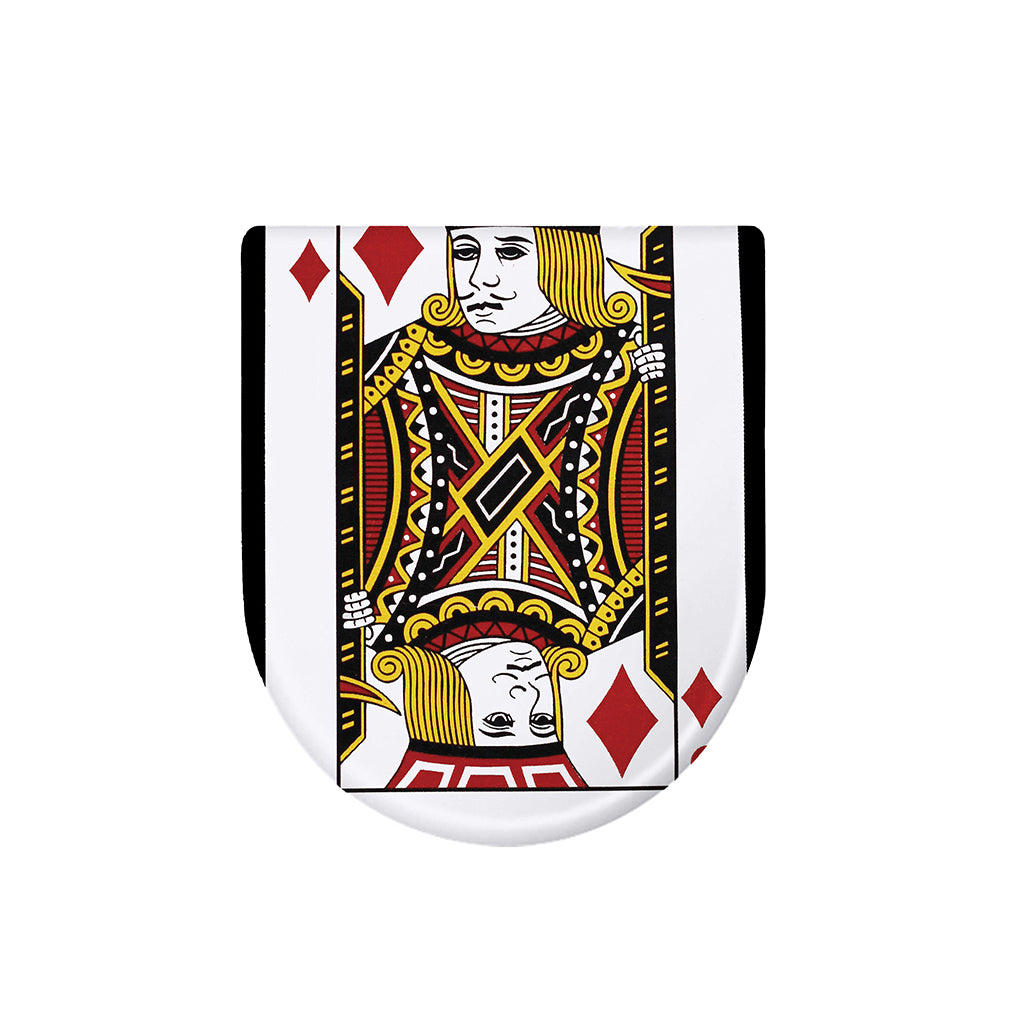 Jack Of Diamonds Playing Card Print Toilet Lid Cover