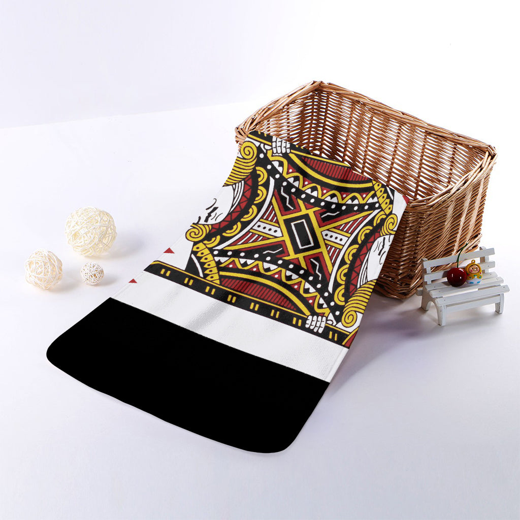Jack Of Diamonds Playing Card Print Towel