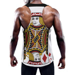 Jack Of Diamonds Playing Card Print Training Tank Top
