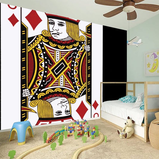 Jack Of Diamonds Playing Card Print Wall Sticker