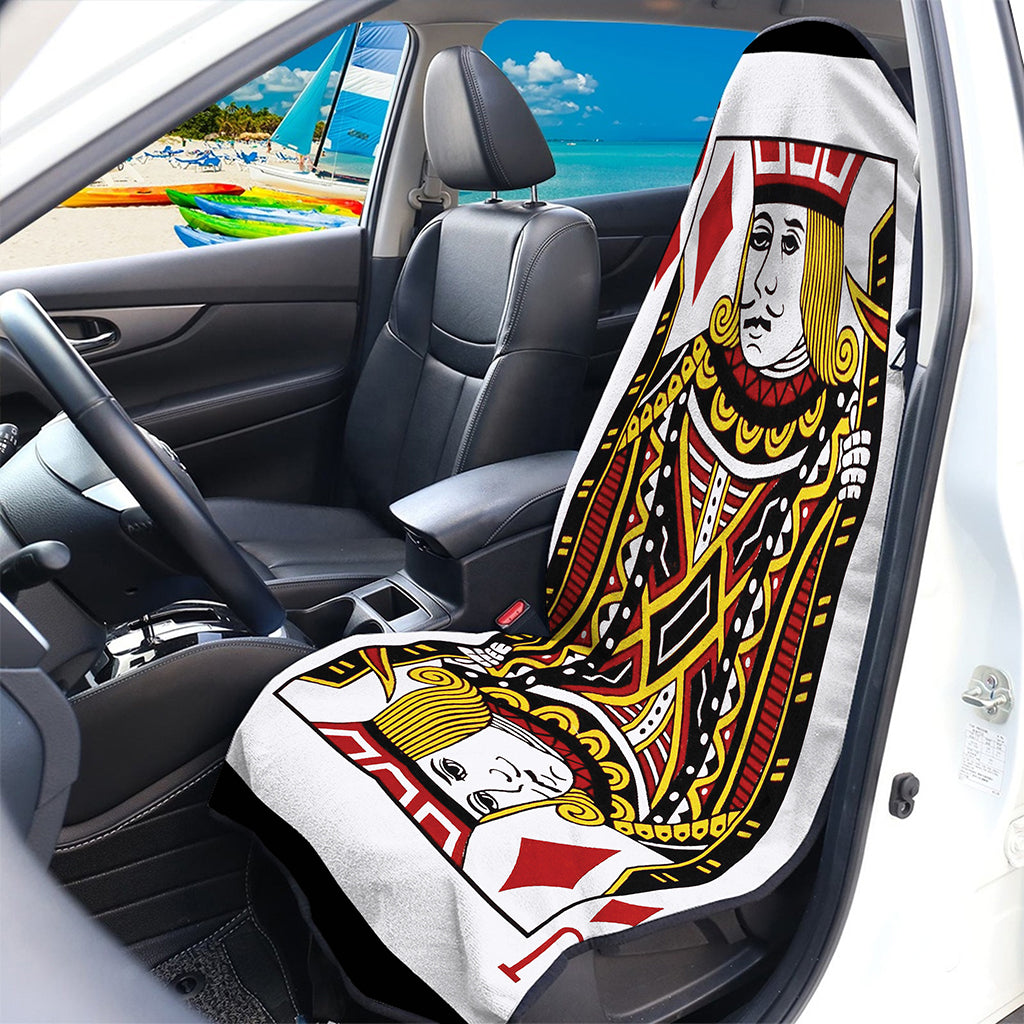 Jack Of Diamonds Playing Card Print Waterproof Car Seat Cover