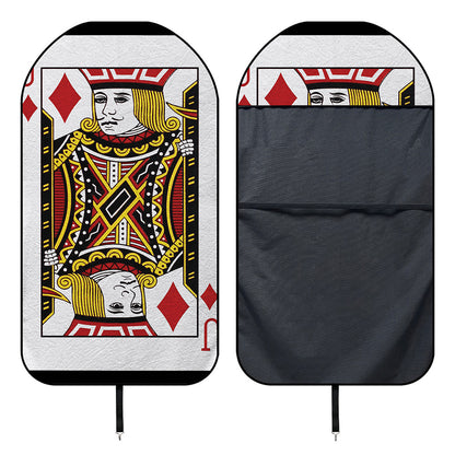 Jack Of Diamonds Playing Card Print Waterproof Car Seat Cover
