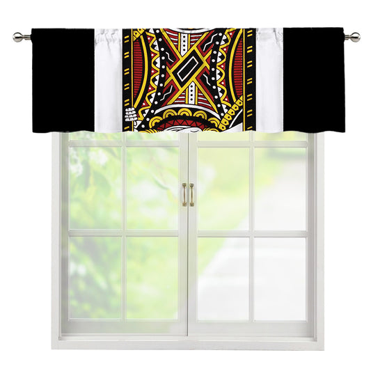 Jack Of Diamonds Playing Card Print Window Valance