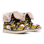 Jack Of Diamonds Playing Card Print Winter Boots