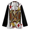 Jack Of Diamonds Playing Card Print Women's Blazer