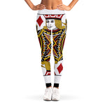 Jack Of Diamonds Playing Card Print Women's Leggings