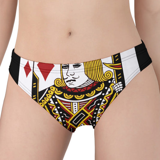 Jack Of Diamonds Playing Card Print Women's Panties