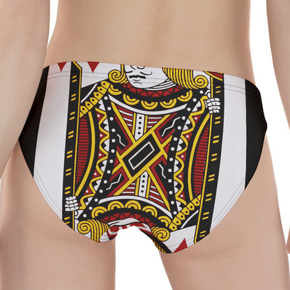 Jack Of Diamonds Playing Card Print Women's Panties