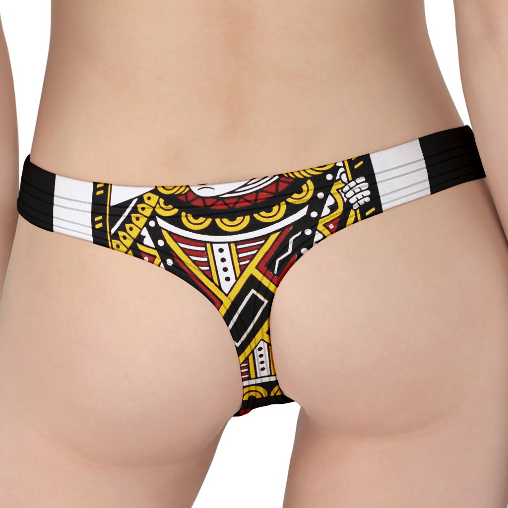 Jack Of Diamonds Playing Card Print Women's Thong