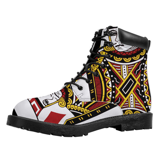 Jack Of Diamonds Playing Card Print Work Boots