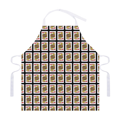 Jack Of Hearts Pattern Print Adjustable Apron