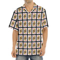Jack Of Hearts Pattern Print Aloha Shirt