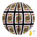 Jack Of Hearts Pattern Print Basketball