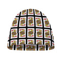 Jack Of Hearts Pattern Print Beanie