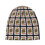 Jack Of Hearts Pattern Print Beanie