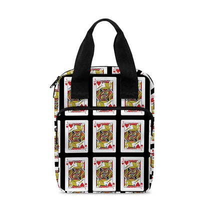 Jack Of Hearts Pattern Print Bible Tote Bag