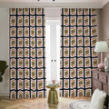 Jack Of Hearts Pattern Print Dimout Pencil Pleat Curtains