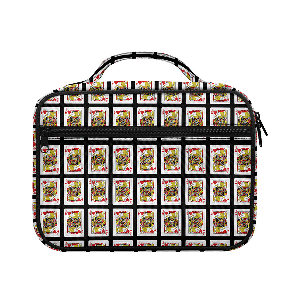 Jack Of Hearts Pattern Print Briefcase Bible Bag