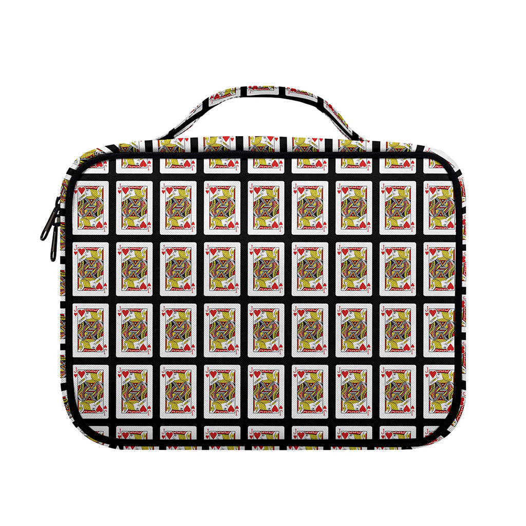 Jack Of Hearts Pattern Print Briefcase Bible Bag