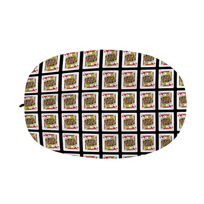 Jack Of Hearts Pattern Print Car Side Mirror Covers